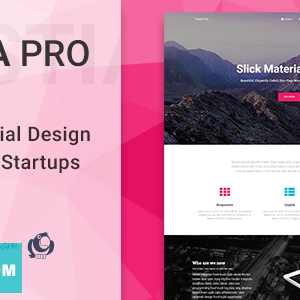 Hestia Pro - Sharp Material Design Theme For Startups