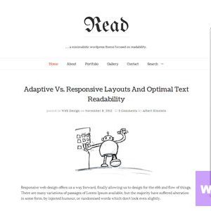 Read WP - Minimalist WordPress Blog Theme