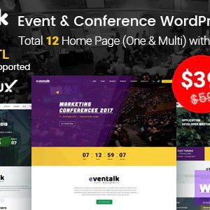EvnTalk - Event Conference WordPress Theme