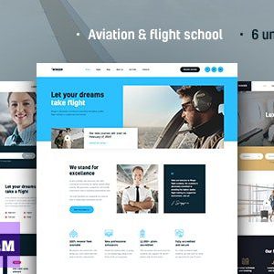 Winger - Aviation & Flight School WordPress Theme