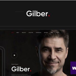 Gilber - Personal CV/Resume WordPress Theme