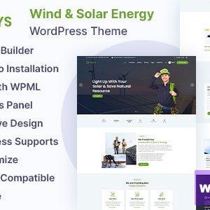 Sunrays – Solar Power & Green Energy WordPress theme