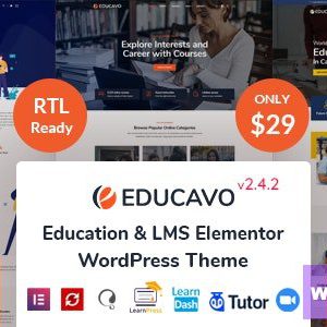 Educavo - Online Courses & Education WordPress Theme