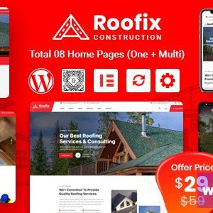 Roofix - Roofing Services WordPress Theme
