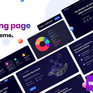 Cryptlight - ICO NFT AI Landing Page WordPress Theme