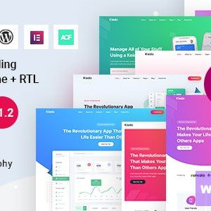 Kiedo - App & SaaS Landing WordPress Theme