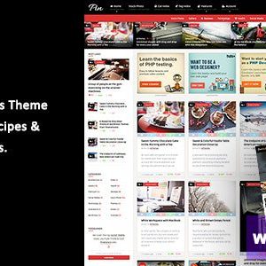 Pin - Pinterest Style / Personal Masonry Theme