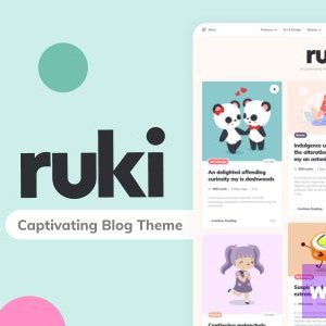 Ruki - A Captivating Personal Blog Theme