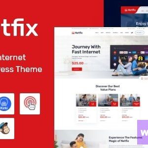 Netfix - Broadband & Internet Services WordPress Theme