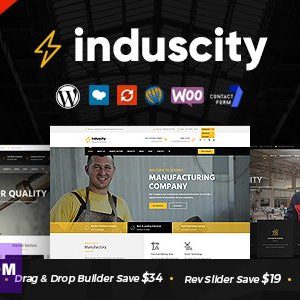 Induscity - Factory and Manufacturing WordPress Theme