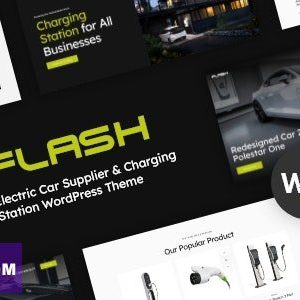 The Flash - Electric Car Supplier & Charging Station WordPress Theme
