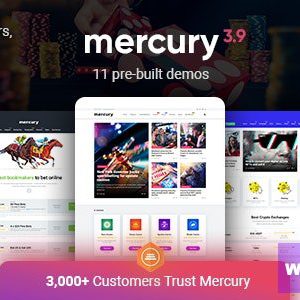 Mercury - Gambling & Casino Affiliate WordPress Theme. News & Reviews