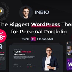 InBio - Personal Portfolio/CV WordPress Theme