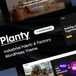 Planty - Industrial Fabric & Factory WordPress Theme