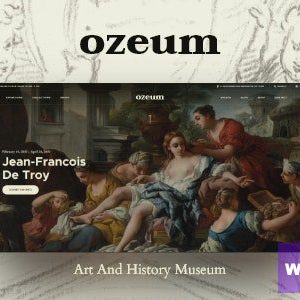 Ozeum - Modern Art Gallery and Creative Online Museum WordPress Theme +RT