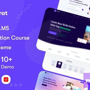 Educrat - Online Course Education WordPress Theme