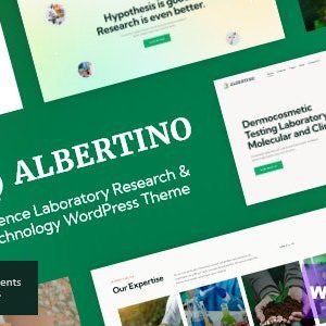 Albertino - Science Laboratory Research & Technology WordPress Theme