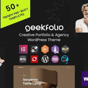 Geekfolio - Elementor Creative Portfolio & Agency WordPress Theme