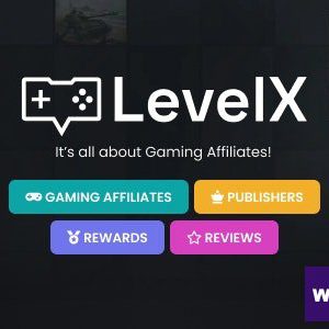 LevelX - Gaming Affiliate WordPress Theme