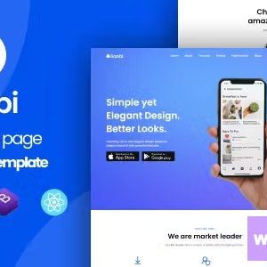 Sanbi - App Landing Page WordPress Theme