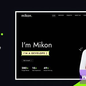 Mikon - Personal Portfolio WordPress Theme