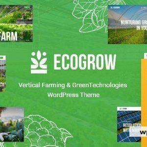 EcoGrow - Vertical Farming & Green Technologies WordPress Theme + AI