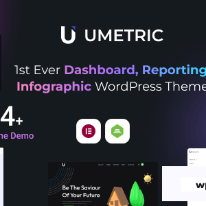 Umetric 2.0.4 - WordPress Dashboard, Reporting and Infographic Theme