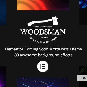 Woodsman - Elementor Coming Soon WordPress Theme