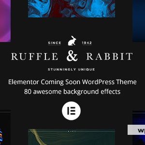 Rabbit - Elementor Coming Soon WordPress Theme