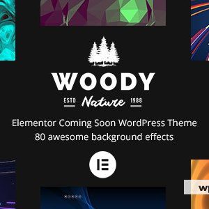 Woody - Elementor Coming Soon WordPress Theme