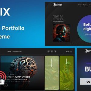 Avrix - Digital Agency Portfolio WordPress