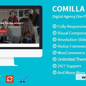 Comilla - Digital Agency One Page WordPress Theme