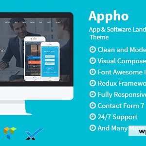 Appho - App & Software Landing Page WordPress Theme