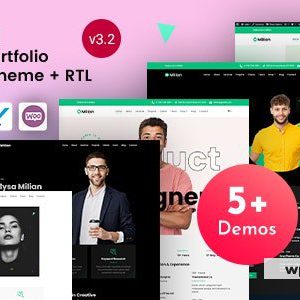 Milian - Personal Portfolio & Online Resume CV WordPress Theme