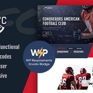 Conquerors - American Football & NFL WordPress Theme
