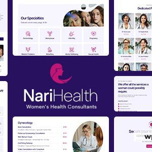 NariHealth - Women's Health Consultant WordPress Theme