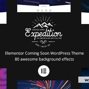 Expedition - Elementor Coming Soon WordPress Theme