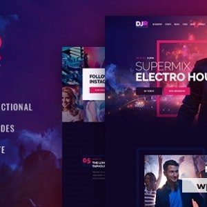 DJ Rainflow - Music Band & Musician WordPress Theme