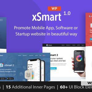 xSmart - App Landing Page WordPress Theme in Tech Presentation, Promo Marketing & Advertising Agency