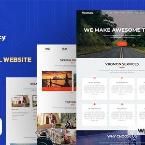 Vromon - Tour & Travel Agency WordPress Theme