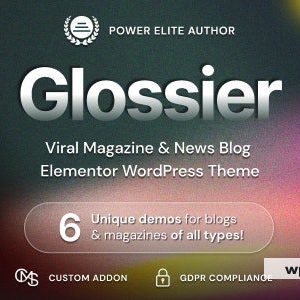 Glossier - Newspaper & Viral Magazine WordPress Theme