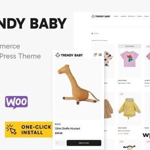 Trendy Baby - Children and Kids Store WordPress Theme