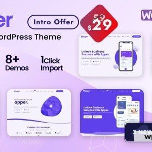 Apper - WordPress Multi-concept App Landing Page Theme