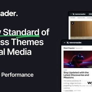 Newsreader - Revolutionary WordPress Theme for Digital Media