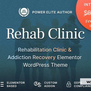 Rehab Clinic - Addiction Recovery Center WordPress Theme