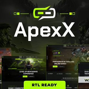 ApexX - Esports & Gaming WordPress