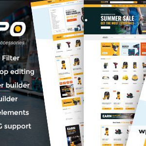 Equipo - Parts And Tools WordPress WooCommerce Theme