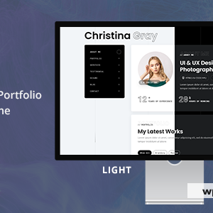 Gray - Personal Portfolio WordPress Theme