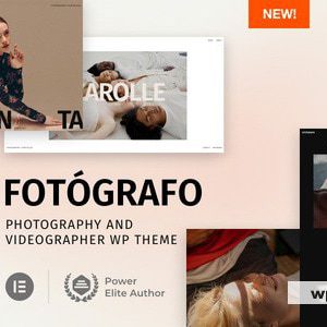Fotógrafo - Photography Videographer WordPress Theme