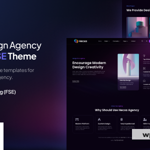 Hecxa – Creative Design Agency FSE WordPress Theme